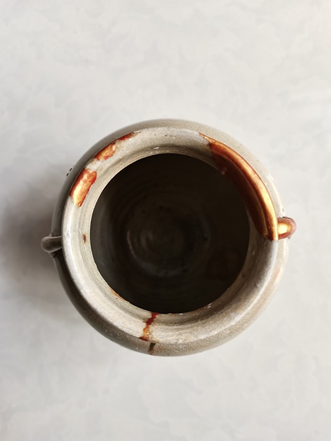 古玩陶瓷長沙窯青釉雙系罐拍賣,當前價格0元