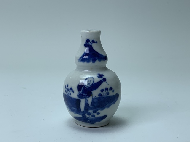 古玩陶瓷清晚期·青花人物故事紋葫蘆瓶拍賣,當前價格0元