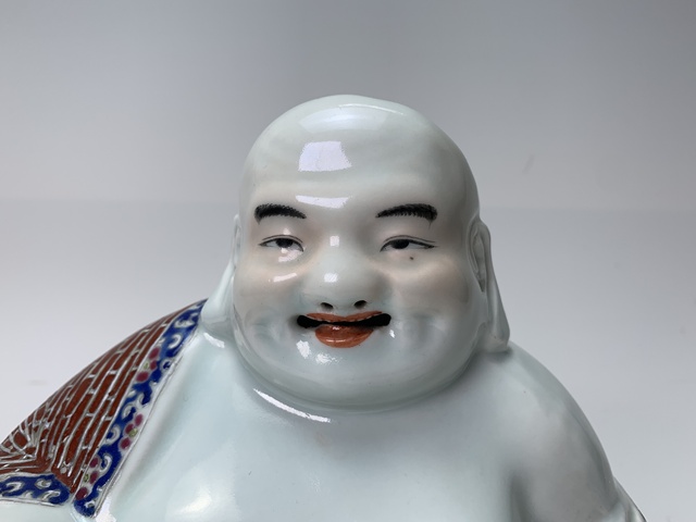 古玩陶瓷民國·粉彩彌勒佛造像拍賣,當(dāng)前價(jià)格0元