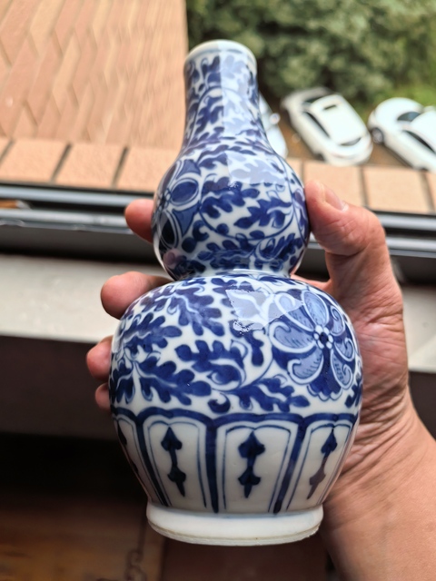 古玩陶瓷清·光緒青花纏枝花卉紋葫蘆瓶拍賣，當前價格5700元