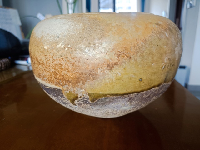 古玩陶瓷壽州黃釉缽真品鑒賞圖