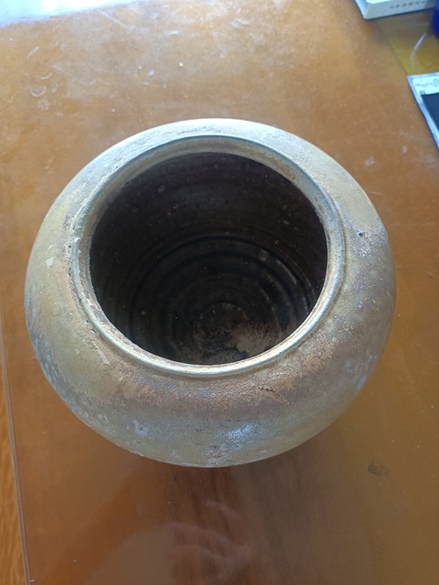 古玩陶瓷壽州黃釉缽真品鑒賞圖