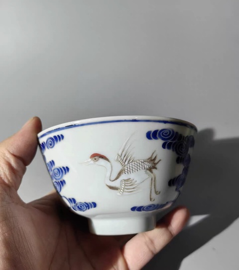 古玩陶瓷粉彩蓋碗真品鑒賞圖