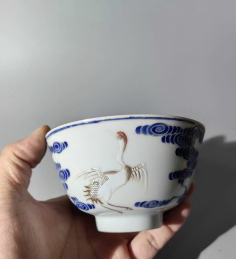 古玩陶瓷粉彩蓋碗真品鑒賞圖