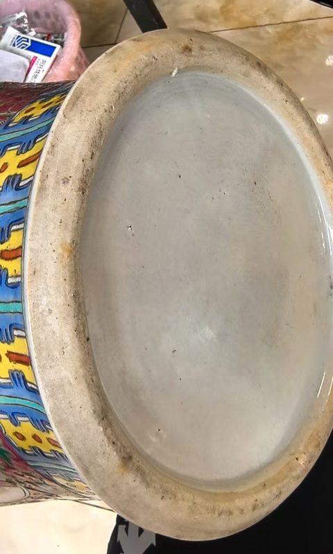 古玩陶瓷人物紋粉彩將軍罐真品鑒賞圖