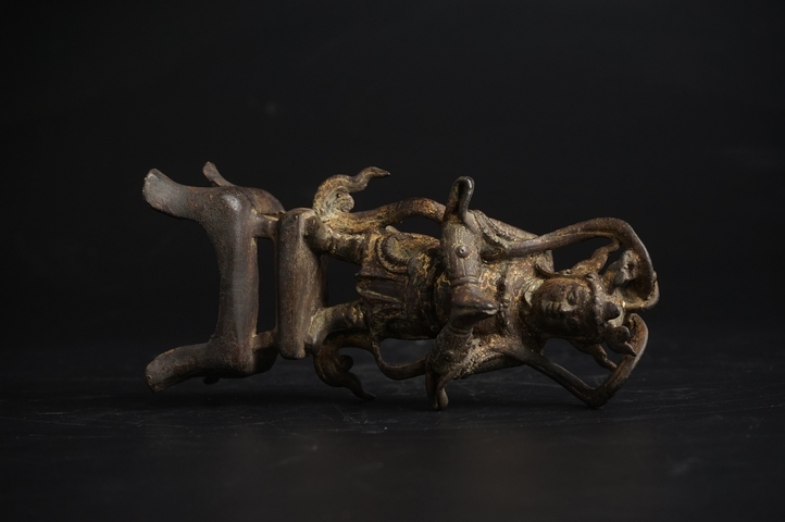 古玩銅器明代·銅漆金韋陀造像真品鑒賞圖