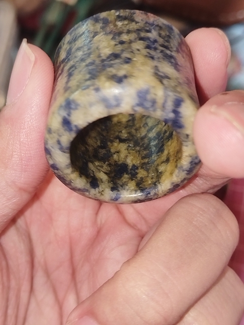 古玩玉器扳指真品鑒賞圖