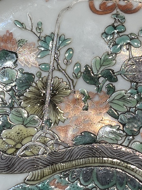 古玩陶瓷五彩盤真品鑒賞圖