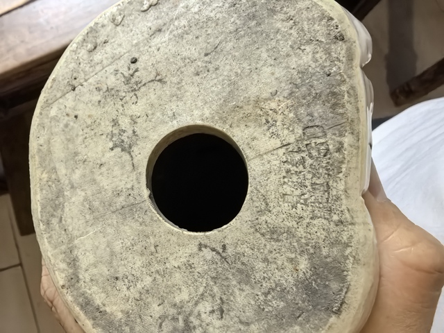 古玩陶瓷白釉祿星造像真品鑒賞圖