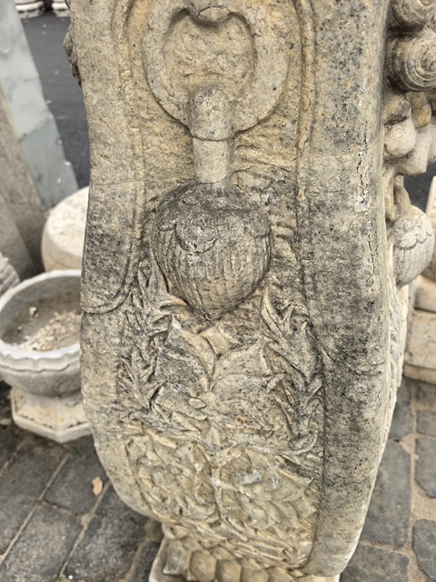 古玩雜項漢白玉花瓶真品鑒賞圖