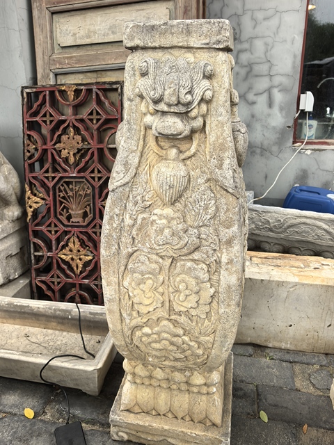 古玩雜項漢白玉花瓶真品鑒賞圖