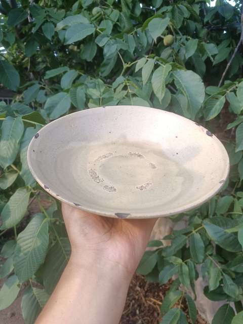 古玩陶瓷古典雅器~明大號青白釉盤拍賣,當前價格388元