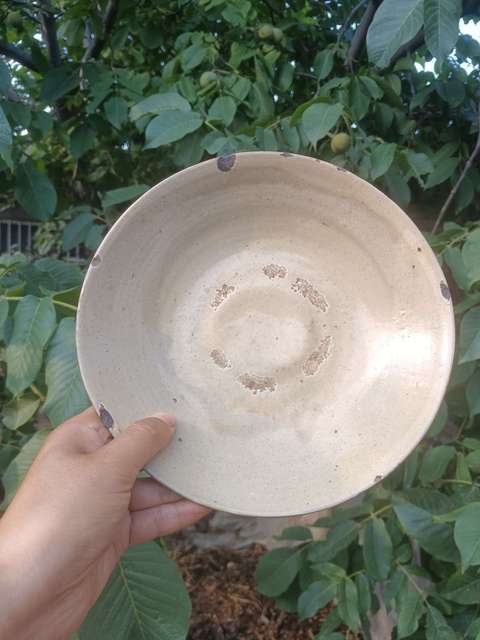 古玩陶瓷古典雅器~明大號青白釉盤拍賣,當前價格388元