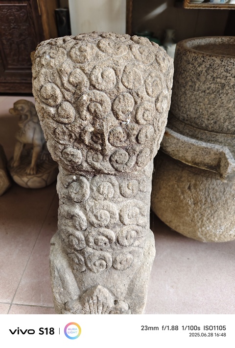 古玩雜項石獅石獸真品鑒賞圖