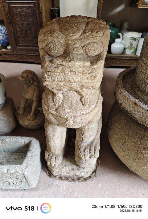 古玩雜項石獅石獸真品鑒賞圖