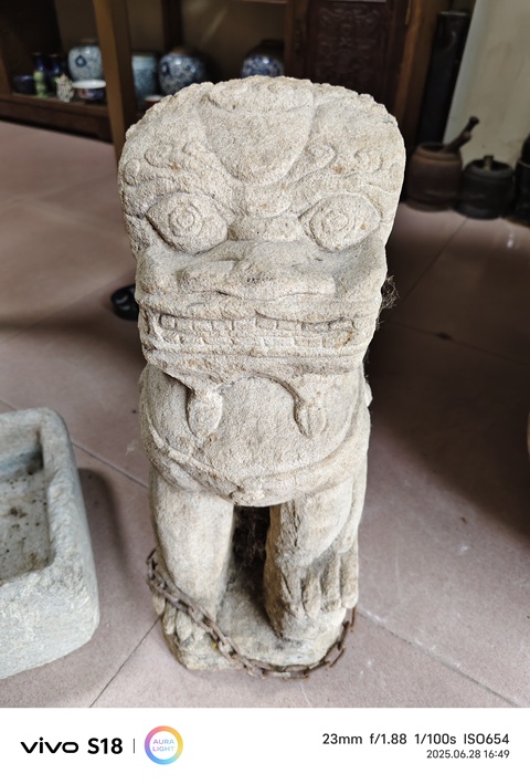 古玩雜項石獅石獸真品鑒賞圖