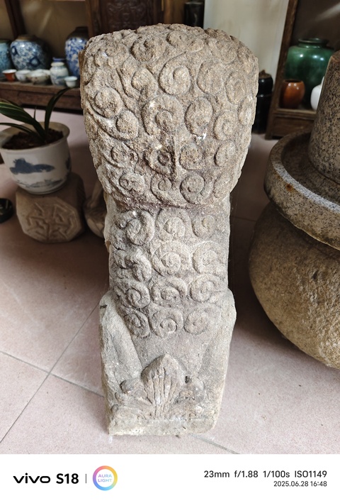 古玩雜項石獅石獸真品鑒賞圖