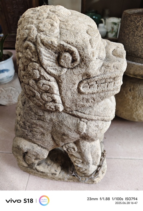 古玩雜項石獅石獸真品鑒賞圖