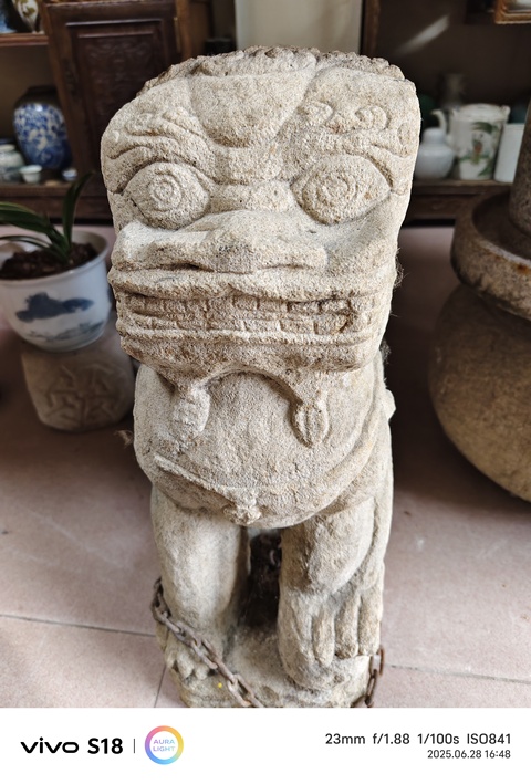 古玩雜項石獅石獸真品鑒賞圖