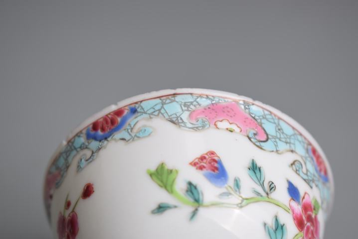 古玩陶瓷雍正粉彩博古清貢圖杯拍賣,當前價格108元