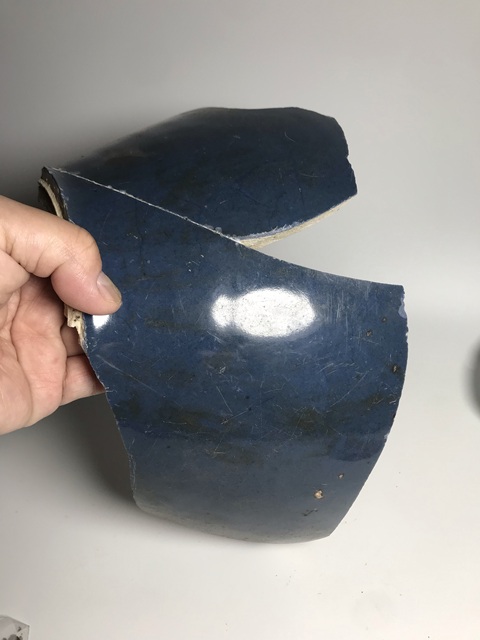 古玩陶瓷霽藍釉標本真品鑒賞圖