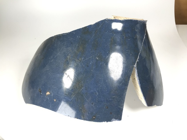 古玩陶瓷霽藍釉標本真品鑒賞圖
