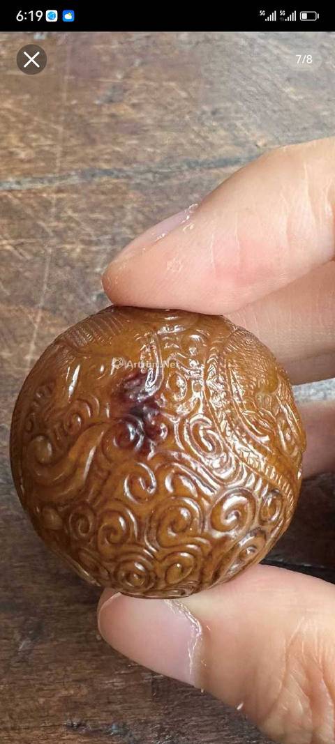 古玩玉器提油仿古“玉珠”真品鑒賞圖