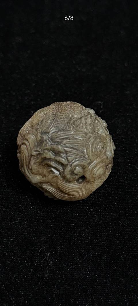 古玩玉器提油仿古“玉珠”真品鑒賞圖