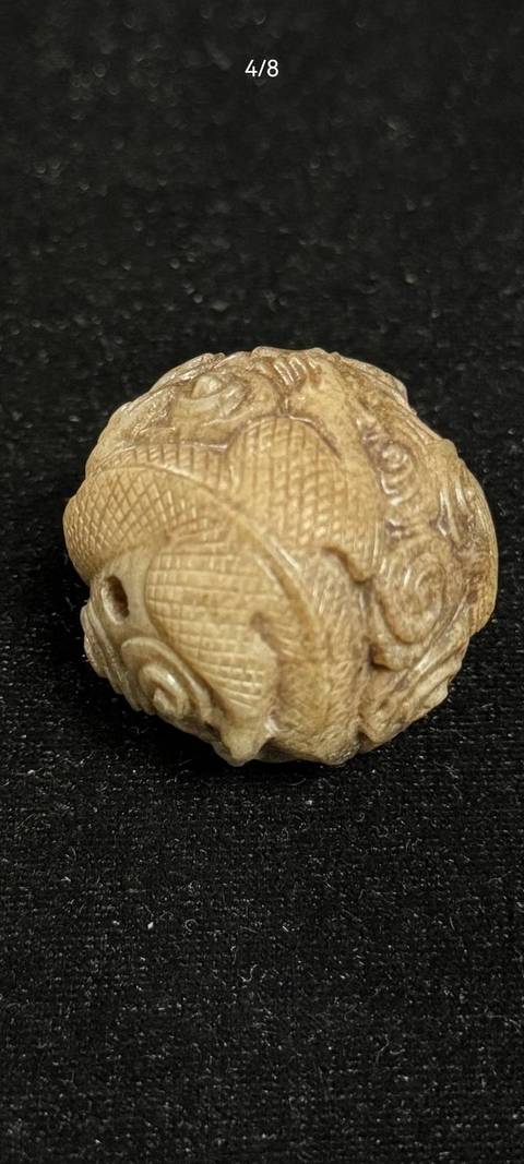 古玩玉器提油仿古“玉珠”真品鑒賞圖