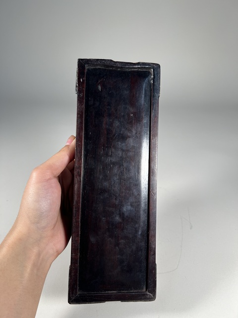 古玩雜項紫檀文書盒真品鑒賞圖