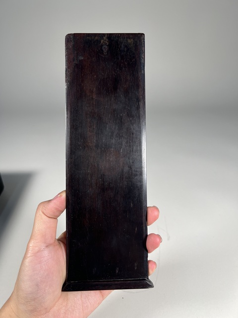 古玩雜項紫檀文書盒真品鑒賞圖