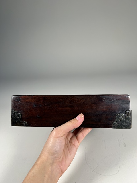 古玩雜項紫檀文書盒真品鑒賞圖