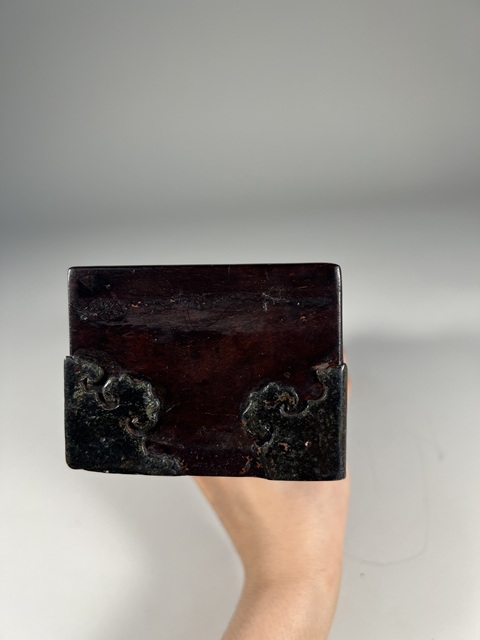 古玩雜項紫檀文書盒真品鑒賞圖
