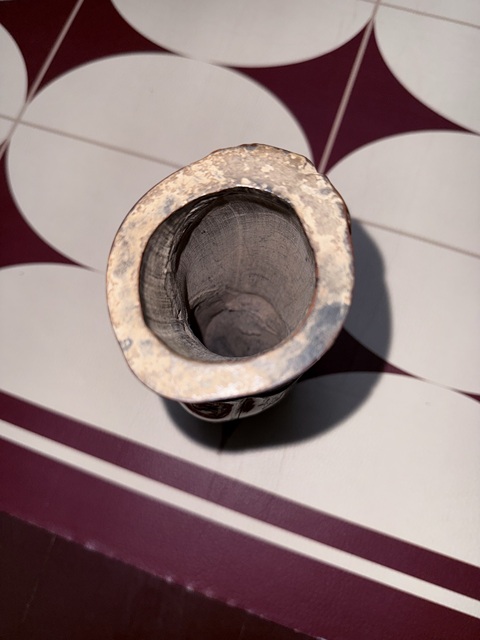 古玩雜項羅漢竹雕刻筆筒真品鑒賞圖