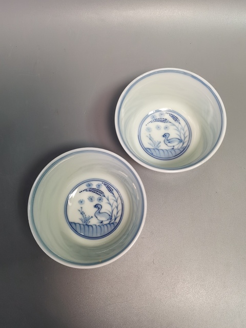 古玩陶瓷青花杯真品鑒賞圖