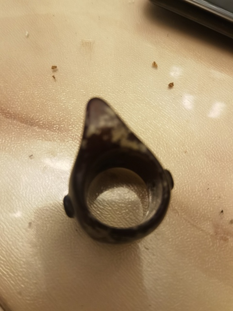 古玩玉器仿古玉韘真品鑒賞圖