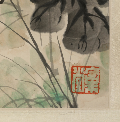 古玩字畫紅葉晴來忽有蟬真品鑒賞圖
