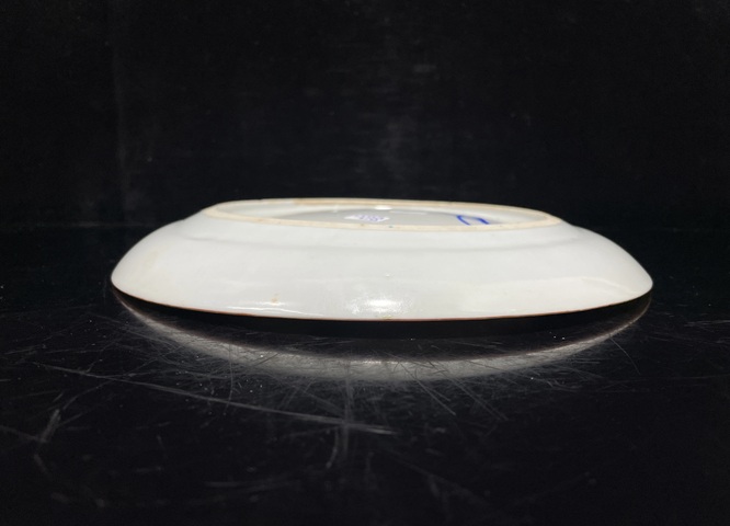 古玩陶瓷廣彩三國人物故事盤拍賣,當前價格2500元