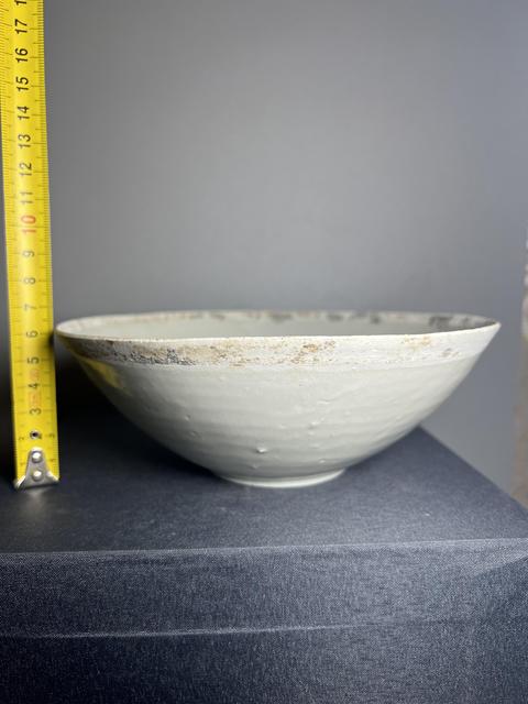 古玩陶瓷南定青白釉雙鳳紋面包碗真品鑒賞圖