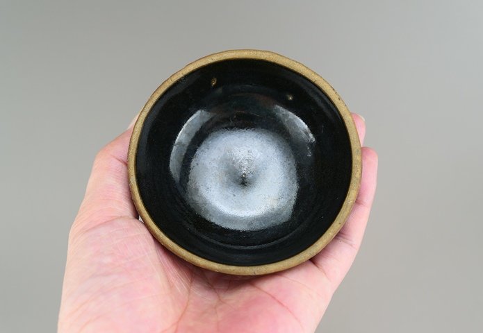 古玩陶瓷黑釉茶盞真品鑒賞圖