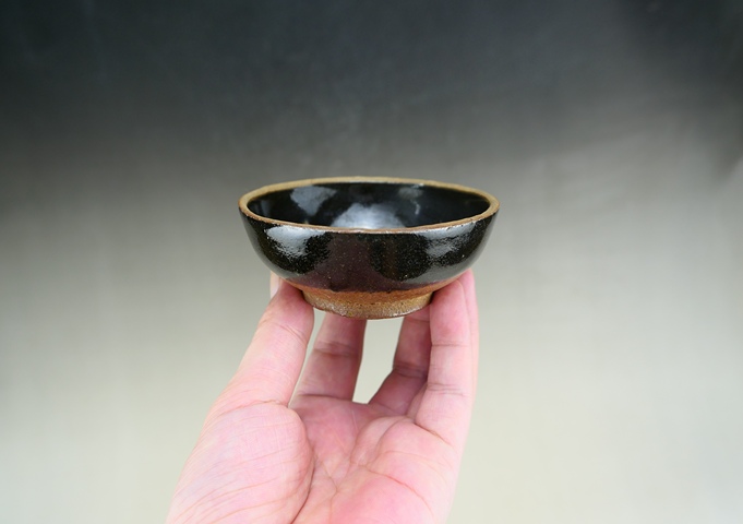 古玩陶瓷黑釉茶盞真品鑒賞圖