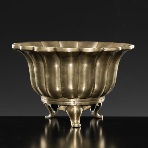 古玩銅器法盞爐真品鑒賞圖