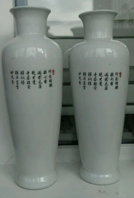 古玩陶瓷粉彩花鳥紋梅瓶真品鑒賞圖