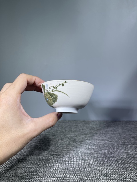 古玩陶瓷民國.釉下彩花卉紋茶碗拍賣,當前價格0元