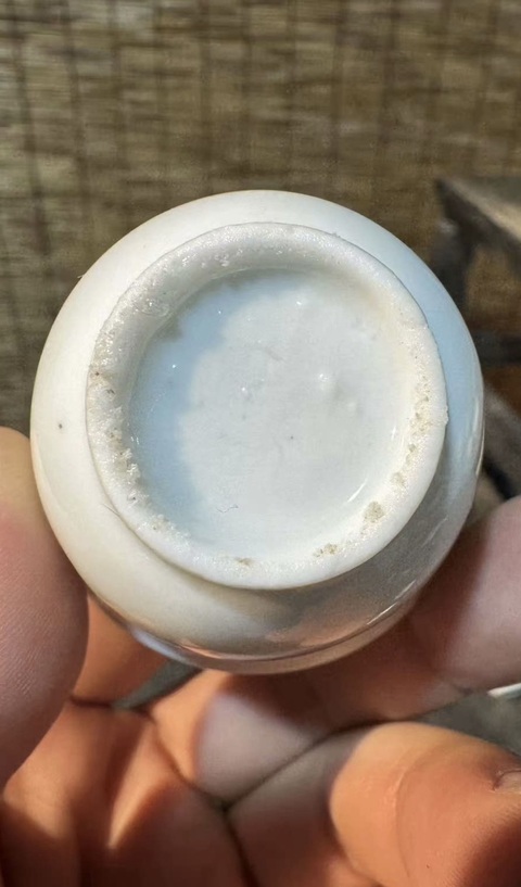 古玩陶瓷德化白瓷仰鐘杯真品鑒賞圖