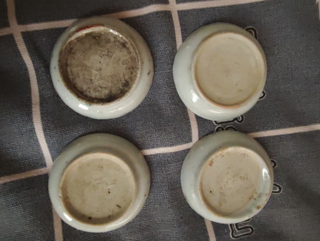古玩陶瓷福壽紋紅綠彩盤真品鑒賞圖