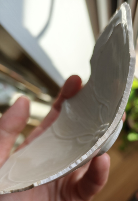古玩陶瓷定窯蓮紋碗標本真品鑒賞圖
