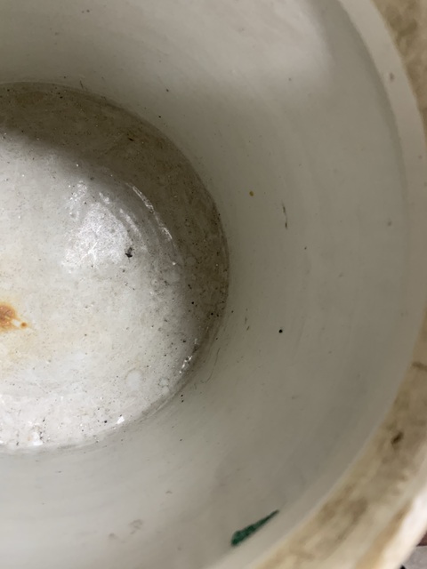 古玩陶瓷青花花卉紋粥罐真品鑒賞圖