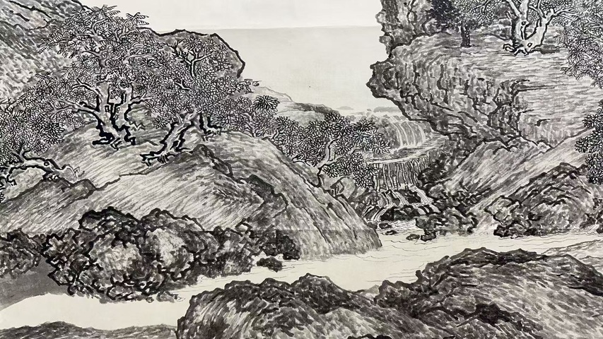 古玩字畫柳真卿春山行旅圖拍賣，當前價格36000元