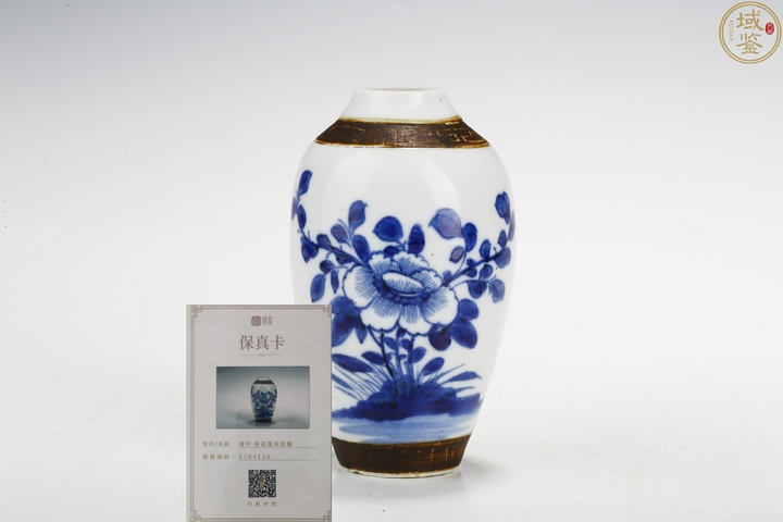 古玩陶瓷清乾隆·青花花卉瓶拍賣,當前價格688元